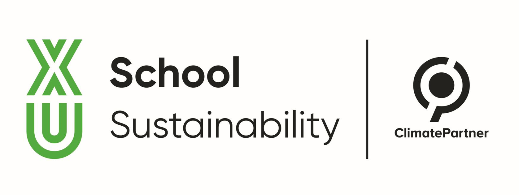 Logo XU School of Sustainability / ClimatePartner
