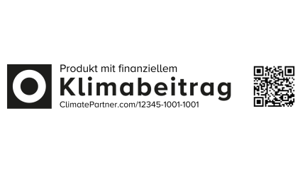 Das Label Produkt mit finanziellem Klimabeitrag