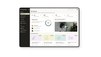 Screenshot der Network Platform