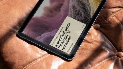 Ipad with preview of Scope 3.1 guide