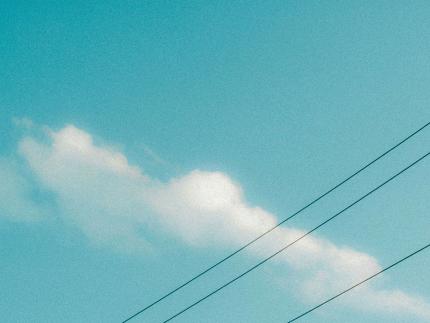 Sky with white clouds