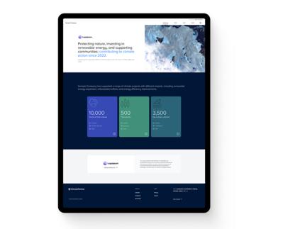 Screenshot of sample transparency page