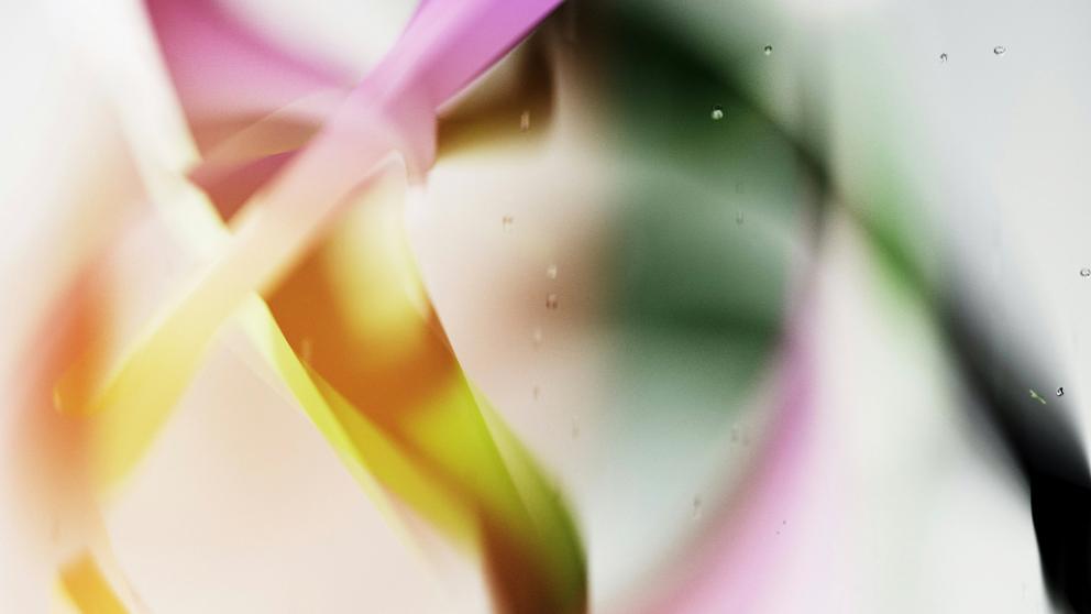 Key visual abstract image yellow, green, pink