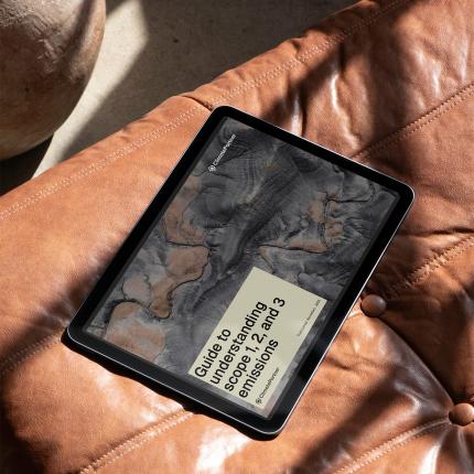 Tablet with e-book on a soft surface