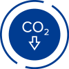 Icono Disminución del CO2