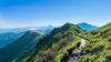 green mountains, blue sky