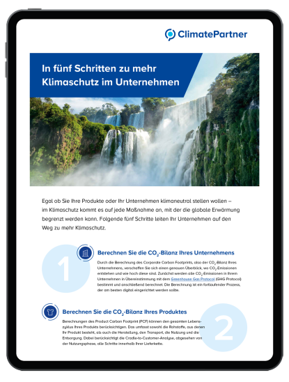 In fünf Schritten zu mehr Klimaschutz im Unternehmen