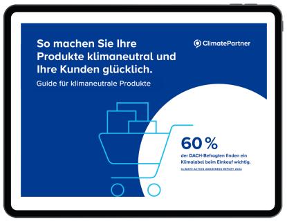 ipad Guide für klimaneutrale Produkte