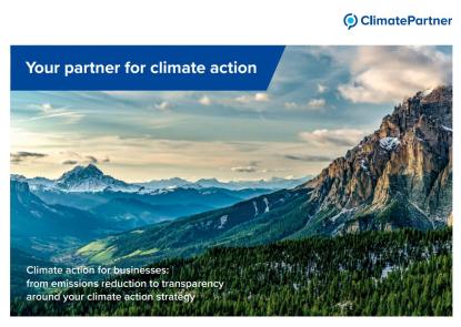 company brochure climatepartner