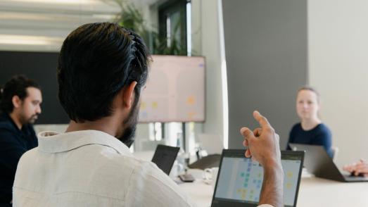 people in an office