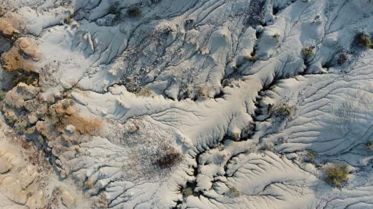 stone landscape from above