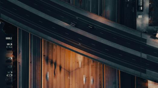 street from above by night